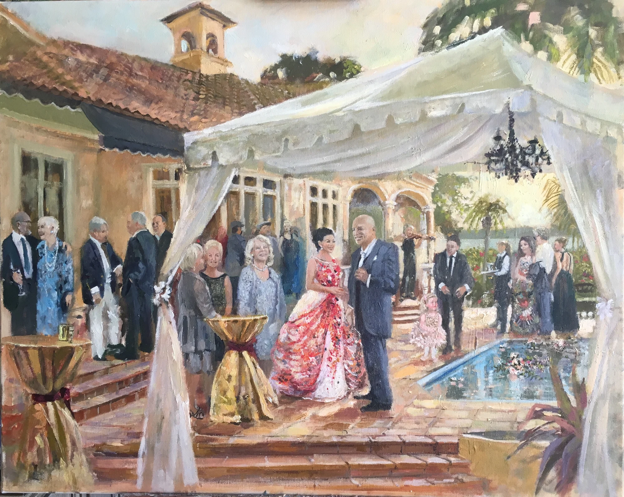 Live event painting by Violetta Chandler — work 20