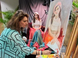 Live event painting by Violetta Chandler — work 08