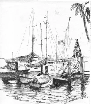 Pen & ink by Violetta Chandler — work 05