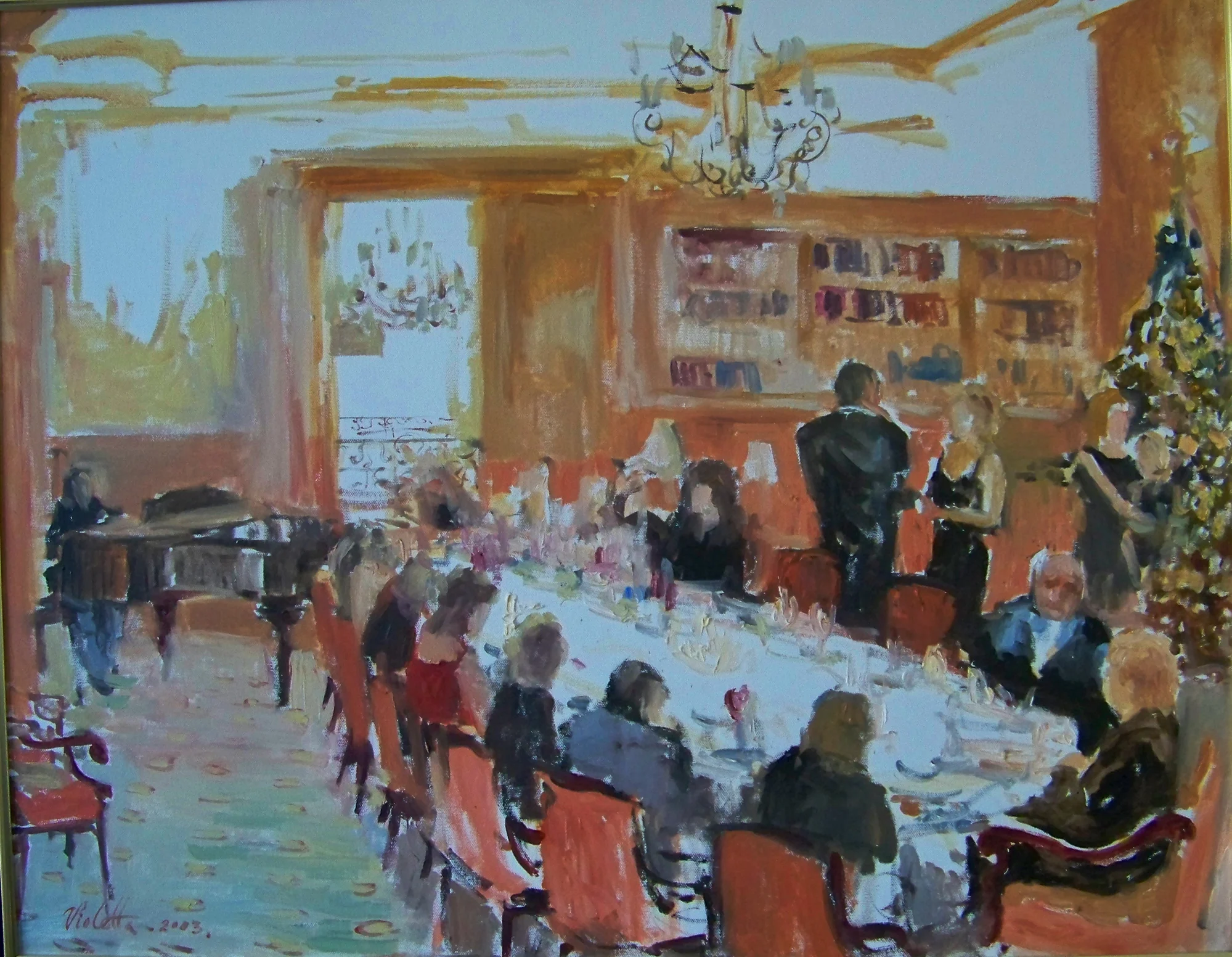 Live event painting by Violetta Chandler — work 26
