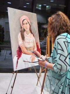 Live event painting by Violetta Chandler — work 07